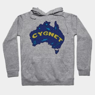 AUSTRALIA MAP AUSSIE CYGNET Hoodie